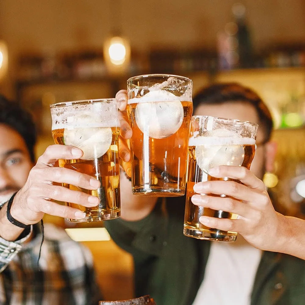 Foremka na Duże Kule Lodowe (6 szt.) Średnica 4,5cm | Silikonowa do Drinków i Whisky