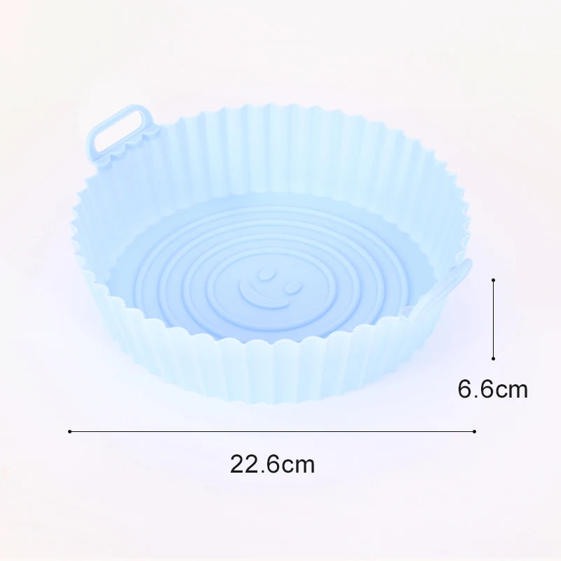 Mata / Naczynie Silikonowe do Air Fryer 20 / 22cm - Łatwe Czyszczenie | Non-Stick