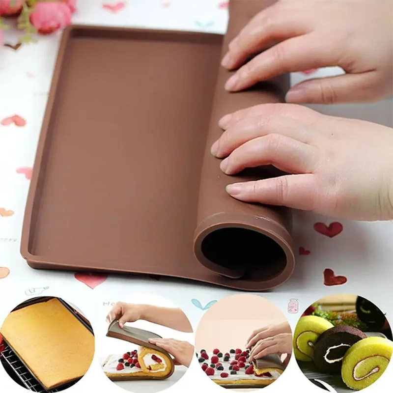 Wielofunkcyjna Mata Silikonowa do Pieczenia Mała | Idealna do Rolady | Non-Stick