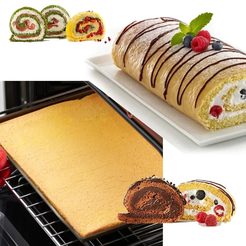 Wielofunkcyjna Mata Silikonowa do Pieczenia Mała | Idealna do Rolady | Non-Stick