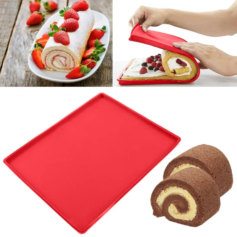 Wielofunkcyjna Mata Silikonowa do Pieczenia Mała | Idealna do Rolady | Non-Stick