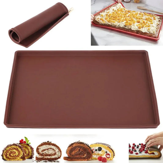 Wielofunkcyjna Mata Silikonowa do Pieczenia Mała | Idealna do Rolady | Non-Stick