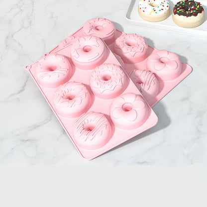 Foremka do Pieczenia Pączków / Donutów (6 szt.) | Silikonowa Non-Stick 16x27x3cm